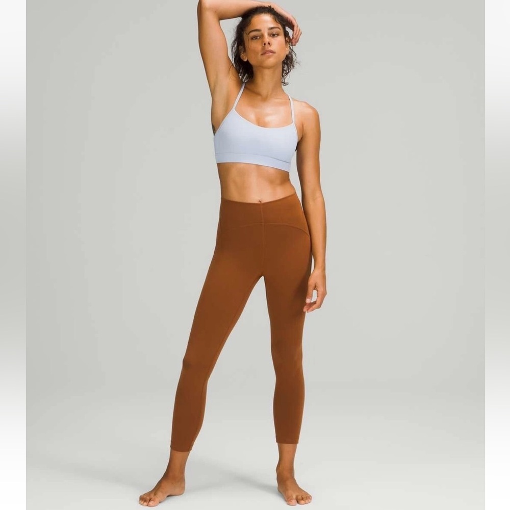 Lululemon In-Still High-Rise Tight 25" Copper Brown InStill Gym Leggings Size 8